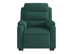 Poltrona| Poltrona Confortável | Poltrona reclinável elevatória veludo verde-escuro SHL271003 Verde pinho