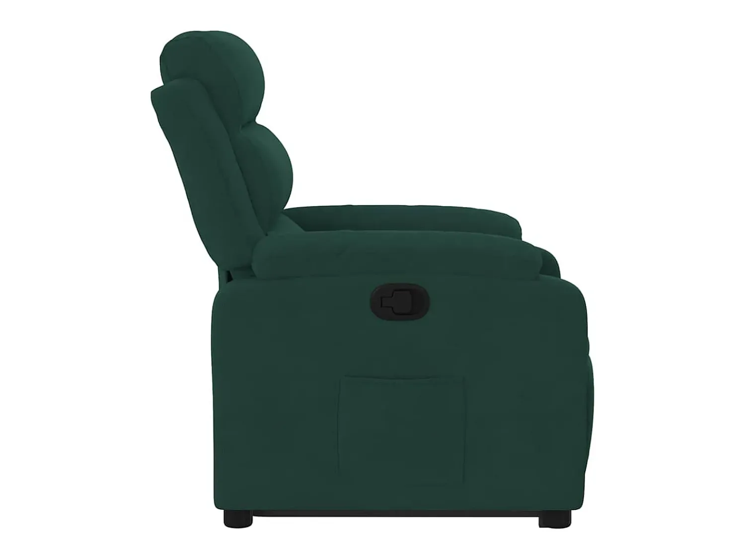 Poltrona| Poltrona Confortável | Poltrona reclinável elevatória veludo verde-escuro SHL271003 Verde pinho