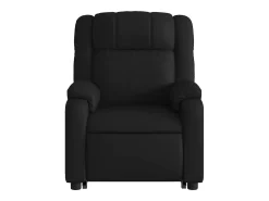Discount Poltrona Confortável | Poltrona reclinável elevatória elétrica couro artificial SHL534510 Preto