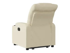 Clearance Poltrona Confortável | Poltrona reclinável elevatória tecido cor SHL479747 Creme