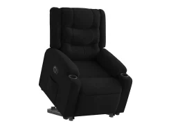 Poltrona* Poltrona Confortável | Poltrona reclinável elevatória elétrica tecido SHL3100 Preto