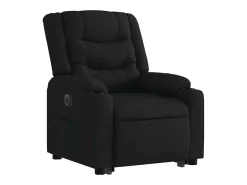 Poltrona* Poltrona Confortável | Poltrona reclinável elevatória elétrica tecido SHL3100 Preto