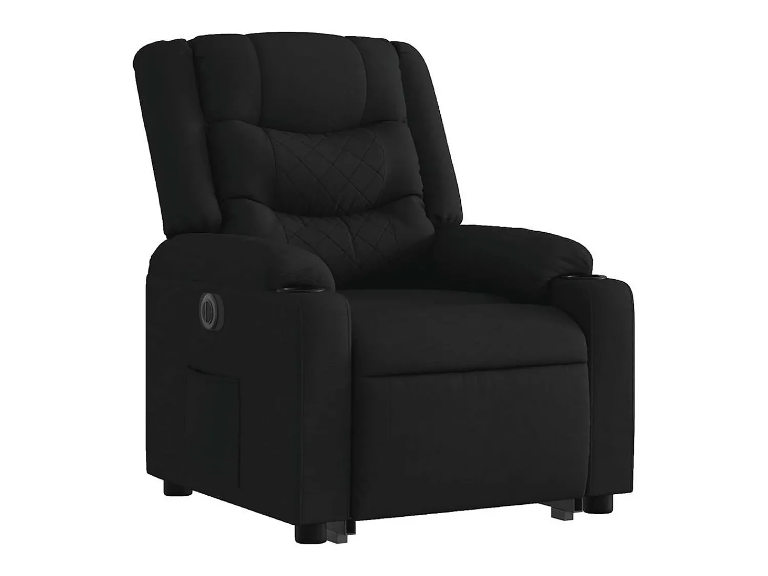 Poltrona* Poltrona Confortável | Poltrona reclinável elevatória elétrica tecido SHL3100 Preto