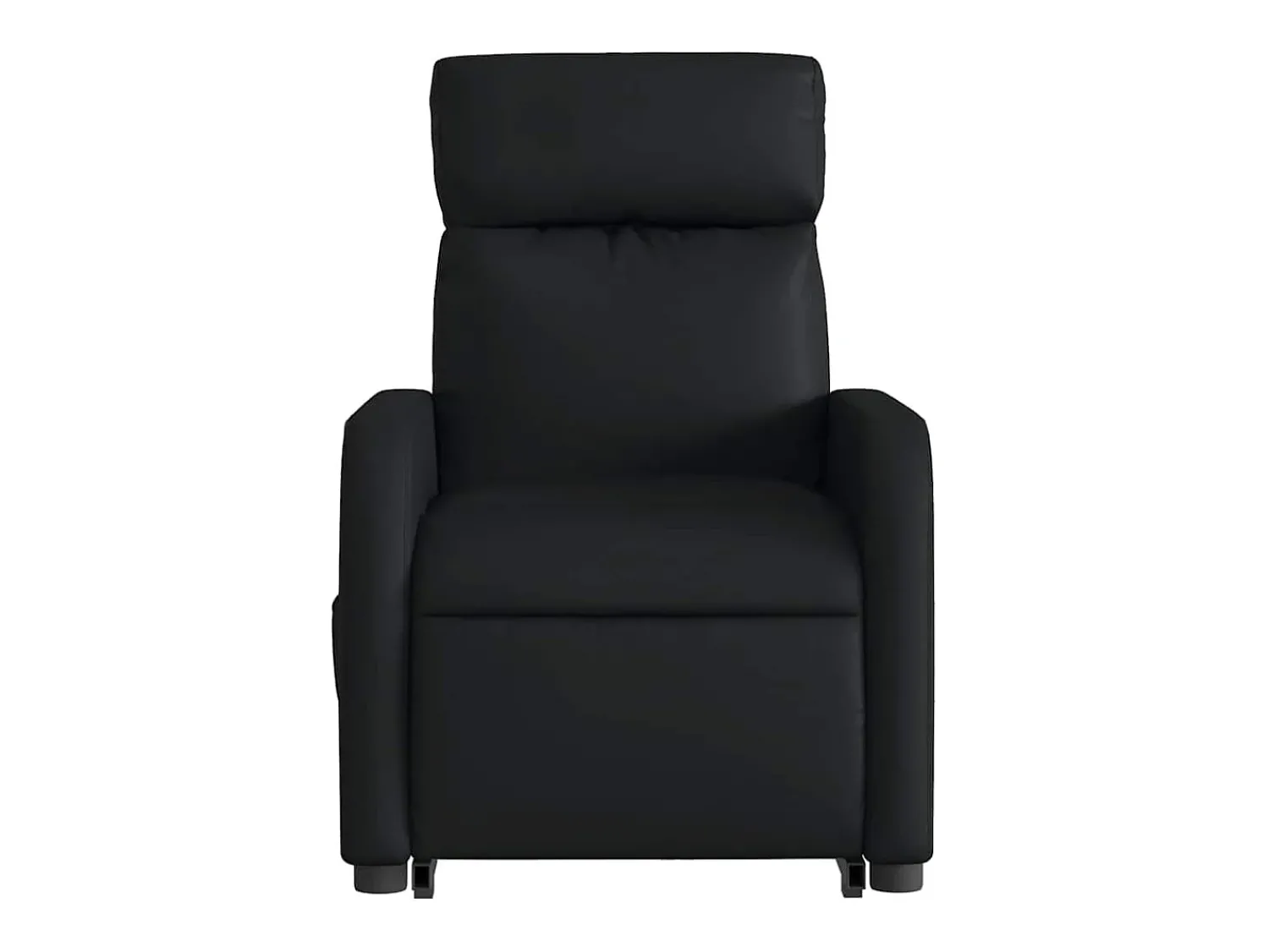 Poltrona| Poltrona Confortável | Poltrona reclinável elevatória elétrica couro artificial SHL980241 Preto