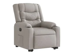 New Poltrona Confortável | Poltrona reclinável elevatória tecido -nublado SHL64287 Cinzento