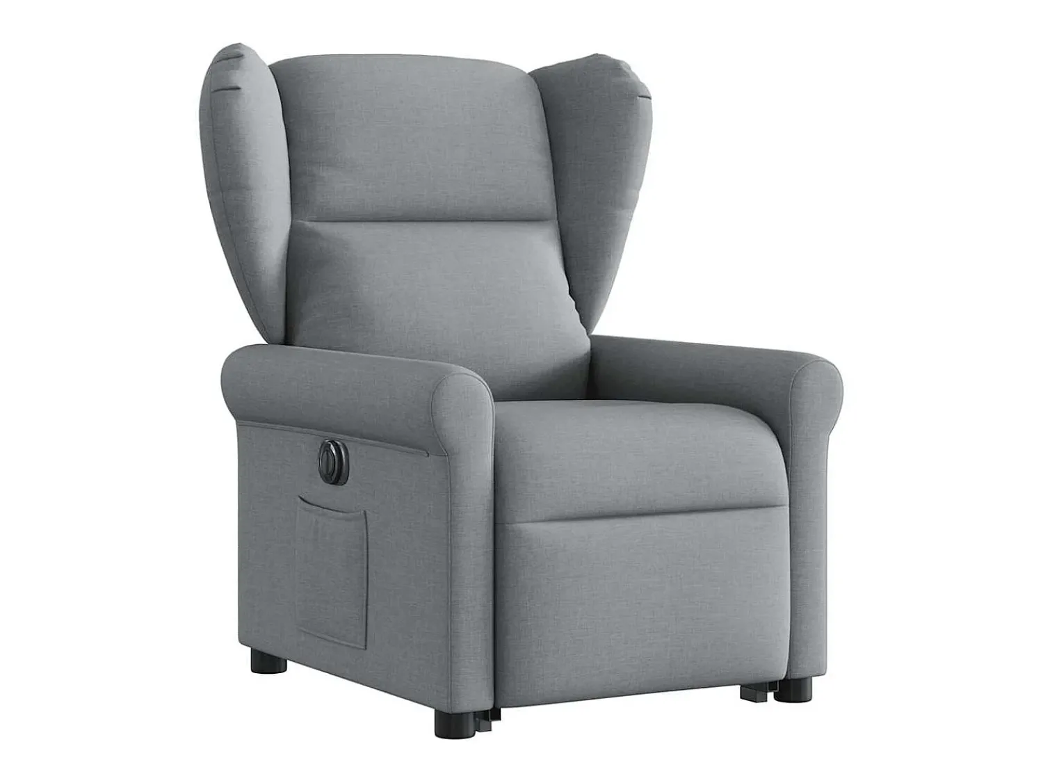 Poltrona| Poltrona Confortável | Poltrona reclinável elevatória elétrica tecido -claro SHL975785 Cinzento