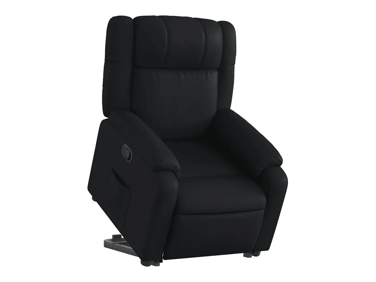 Poltrona| Poltrona Confortável | Poltrona reclinável elevatória couro artificial SHL149681 Preto