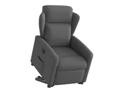 Poltrona Confortável | Poltrona reclinável elevatória elétrica tecido cinzento-escuro SHL764778^ Poltrona