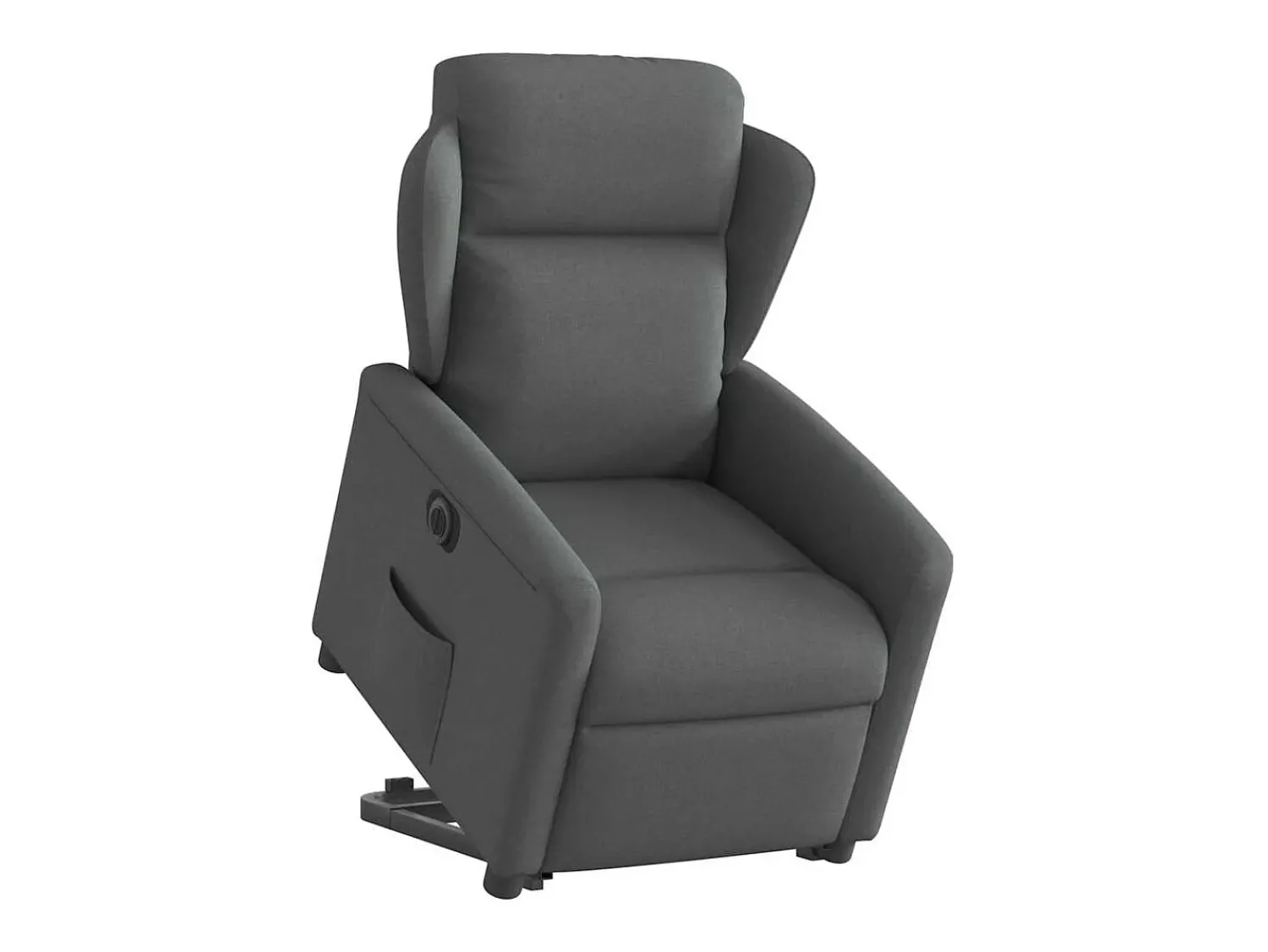 Poltrona Confortável | Poltrona reclinável elevatória elétrica tecido cinzento-escuro SHL764778^ Poltrona
