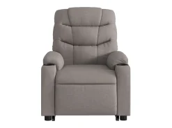 Clearance Poltrona Confortável | Poltrona reclinável elevatória tecido cinzento-acastanhado SHL217387 Taupe