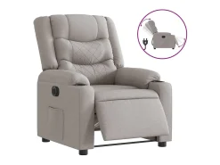 Sale Poltrona Confortável | Poltrona reclinável elétrica tecido -nublado SHL731375 Cinzento