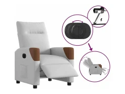 Poltrona Confortável | Poltrona reclinável elétrica tecido -nublado SHL918085^ Poltrona