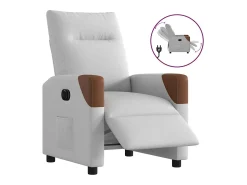Poltrona Confortável | Poltrona reclinável elétrica tecido -nublado SHL918085^ Poltrona