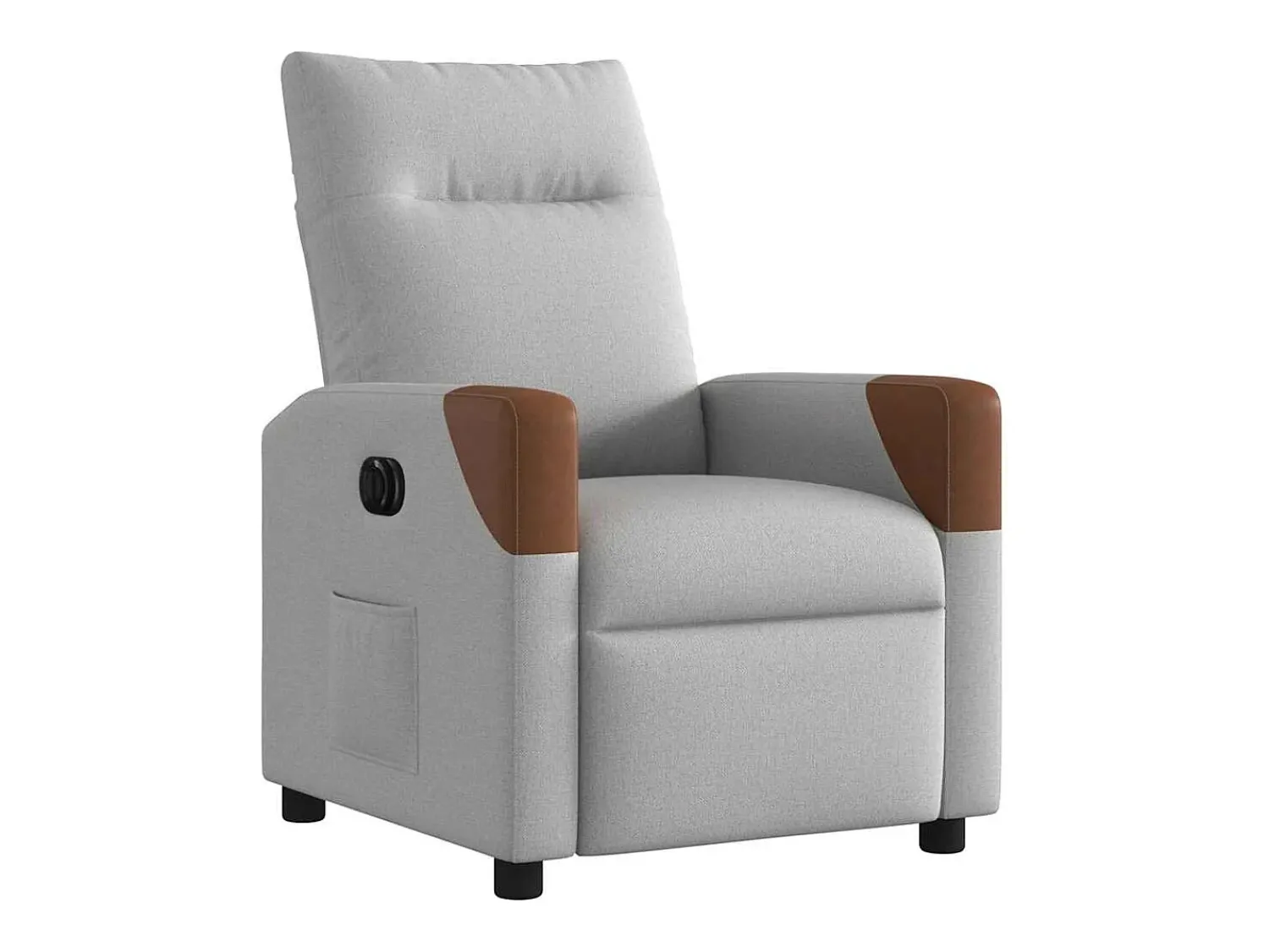Poltrona Confortável | Poltrona reclinável elétrica tecido -nublado SHL918085^ Poltrona