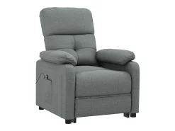 Poltrona| Poltrona Confortável | Poltrona reclinável elétrica tecido cinzento-escuro SHL512564 Cinza antracite