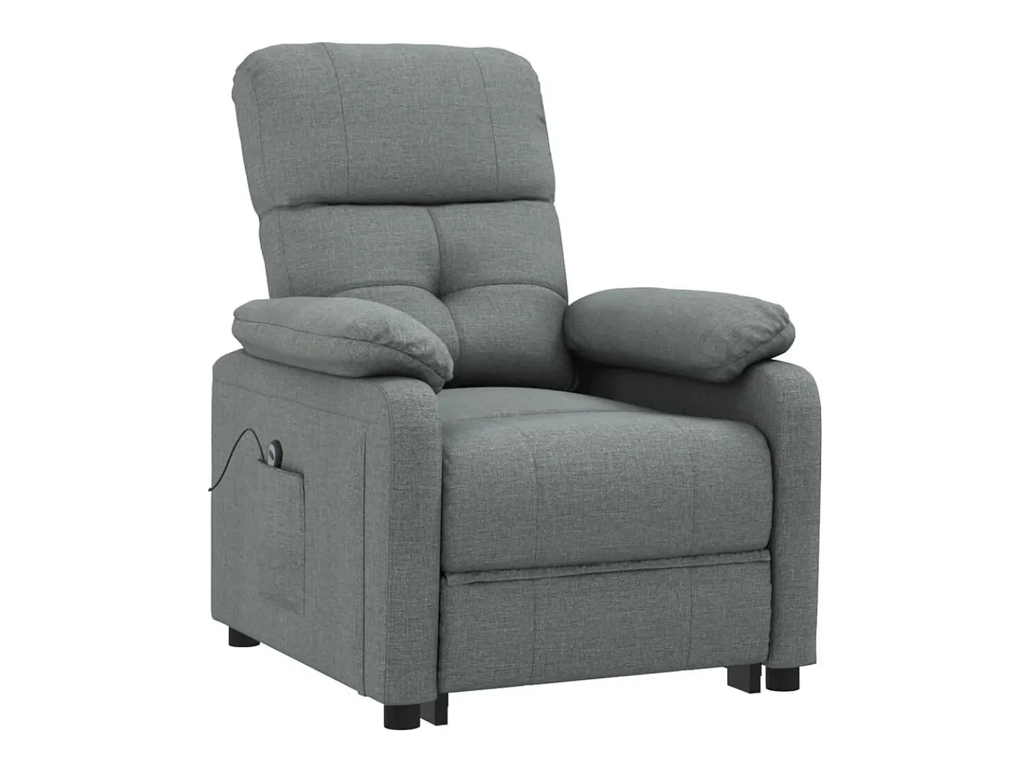 Poltrona| Poltrona Confortável | Poltrona reclinável elétrica tecido cinzento-escuro SHL512564 Cinza antracite