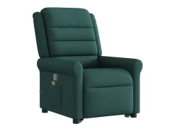 Poltrona* Poltrona Confortável | Poltrona reclinável elevatória de massagens tecido verde-escuro SHL579966 Verde pinho