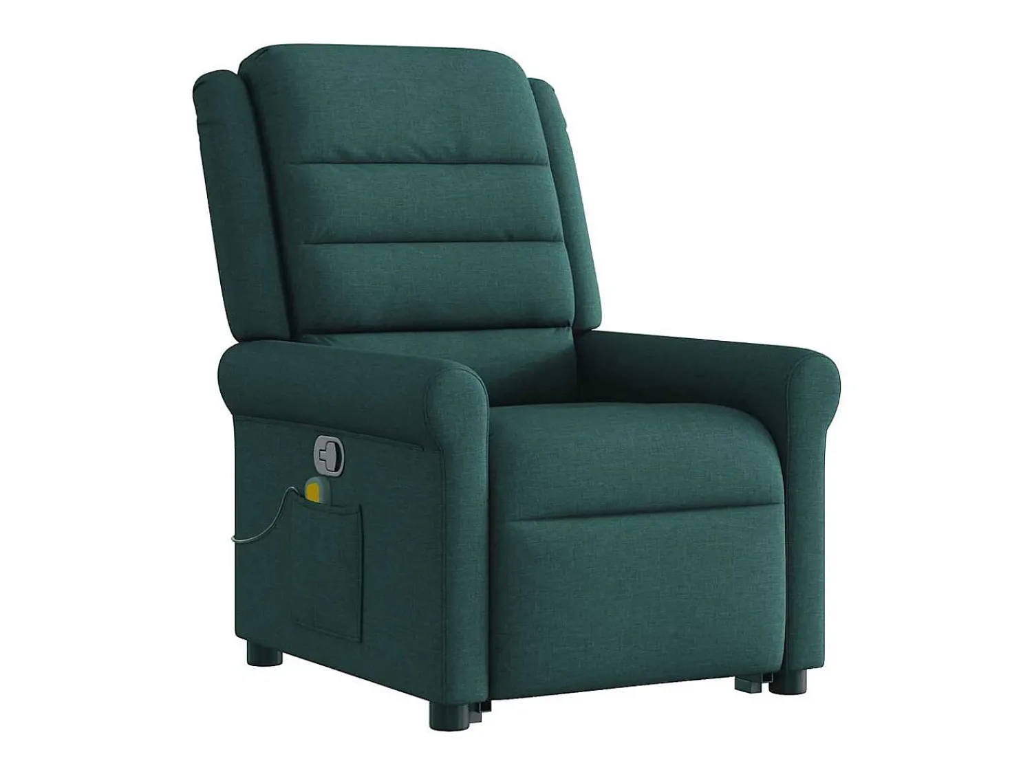 Poltrona* Poltrona Confortável | Poltrona reclinável elevatória de massagens tecido verde-escuro SHL579966 Verde pinho