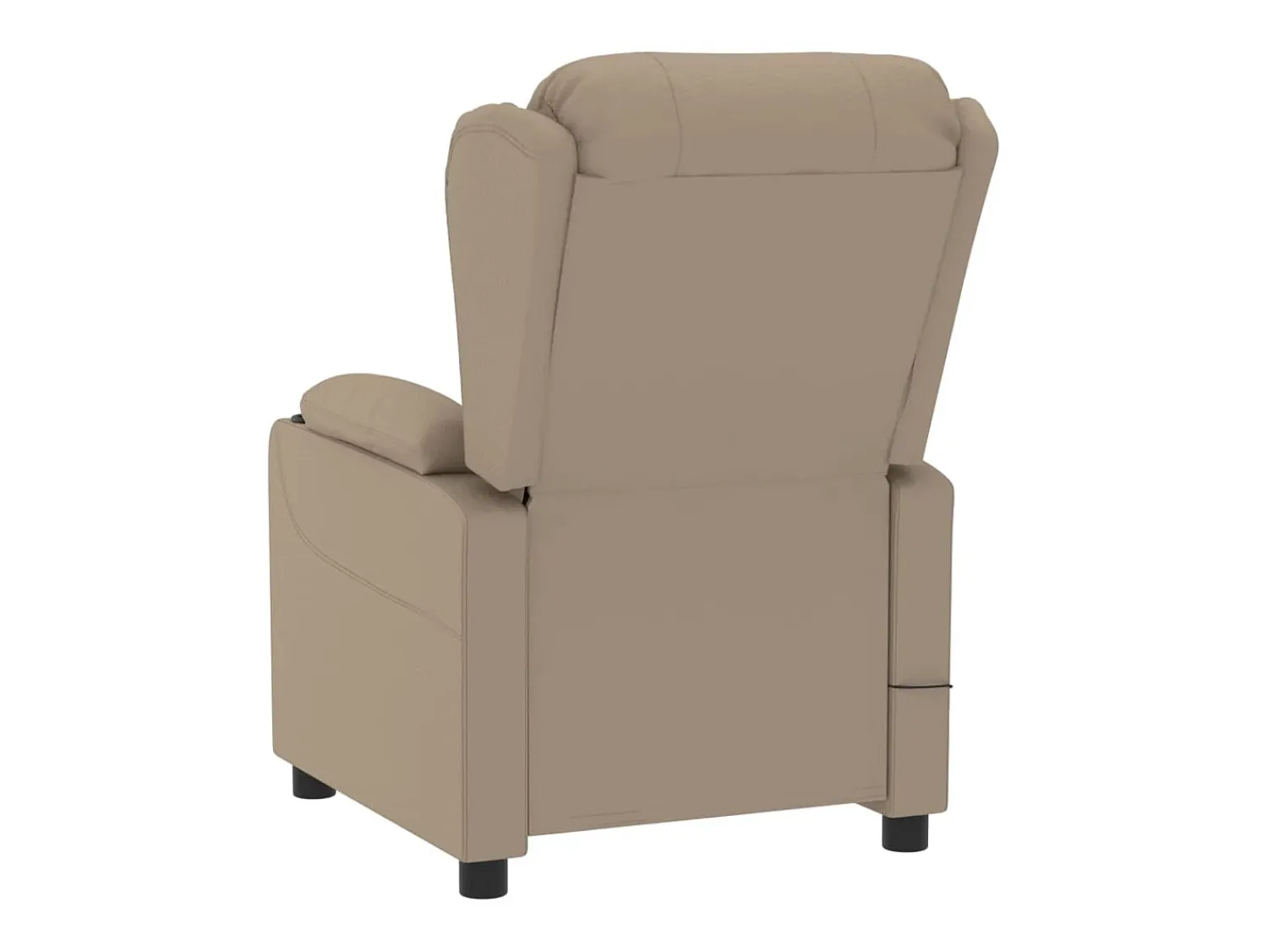 Hot Poltrona Confortável | Poltrona reclinável elétrica couro artificial cor cappuccino SHL87080 Castanho