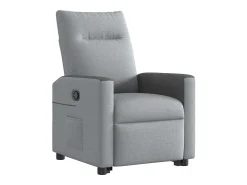 Poltrona| Poltrona Confortável | Poltrona reclinável elevatória tecido -claro SHL68905 Cinzento