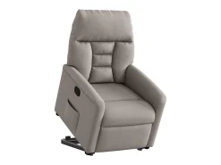 Poltrona* Poltrona Confortável | Poltrona reclinável elevatória tecido cinzento-acastanhado SHL609083 Taupe