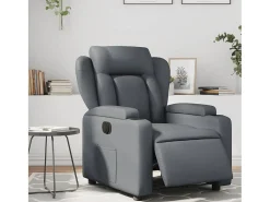 Poltrona Confortável | Poltrona reclinável elétrica couro artificial SHL359026^ Poltrona