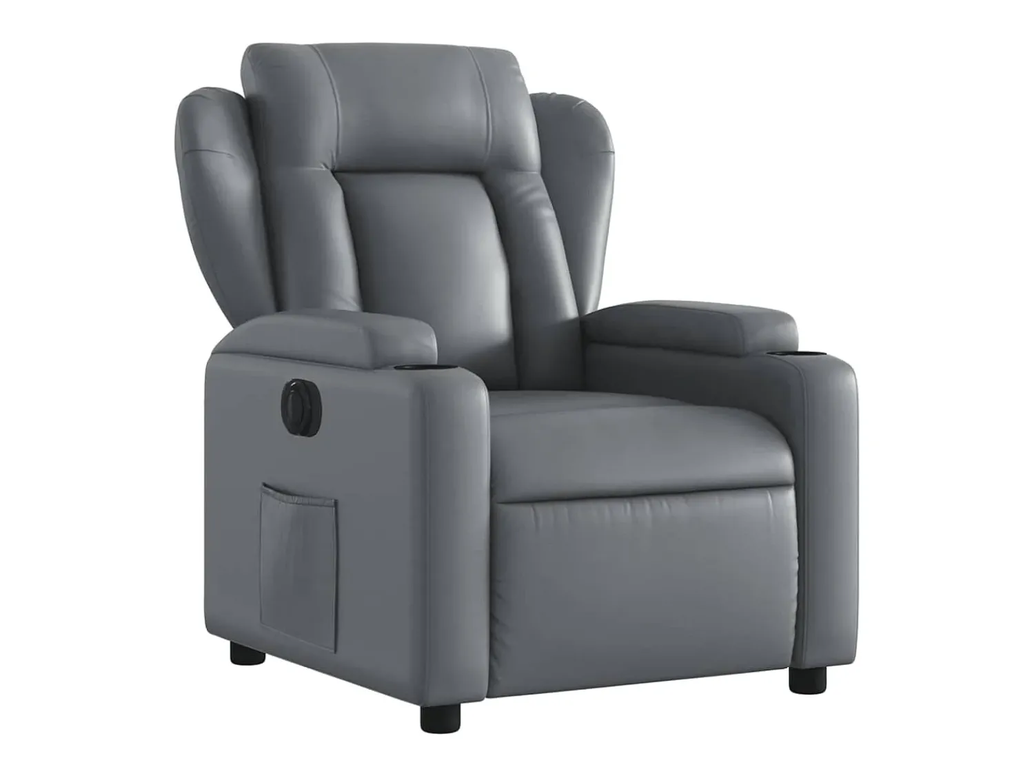 Poltrona Confortável | Poltrona reclinável elétrica couro artificial SHL359026^ Poltrona