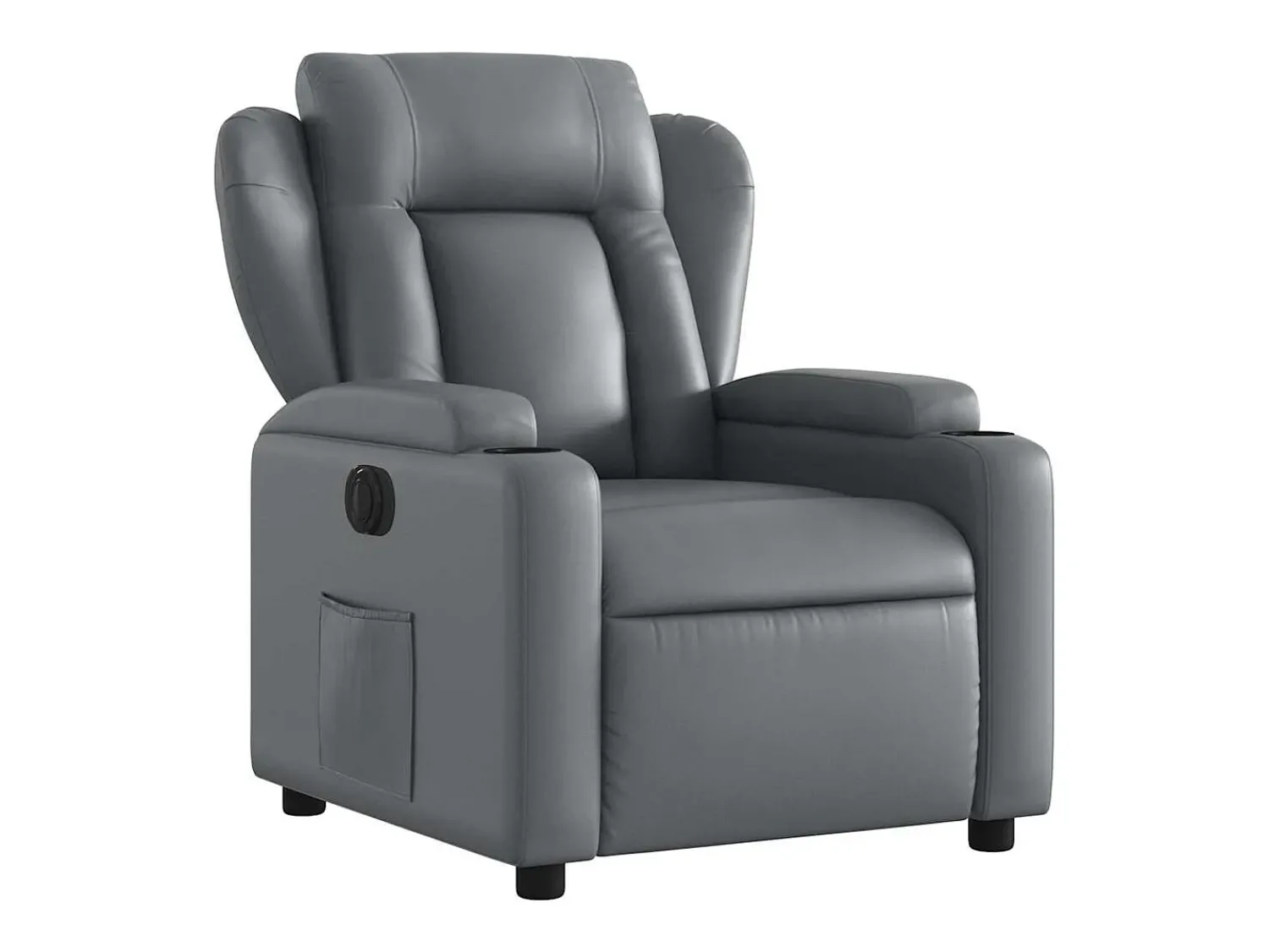 Poltrona Confortável | Poltrona reclinável elétrica couro artificial SHL359026^ Poltrona