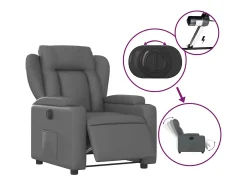 Poltrona Confortável | Poltrona reclinável elétrica couro artificial SHL359026^ Poltrona