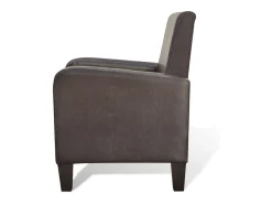Poltrona Confortável em couro artificial SHL446824^ Poltrona
