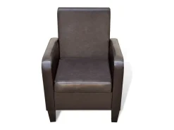 Poltrona Confortável em couro artificial SHL446824^ Poltrona