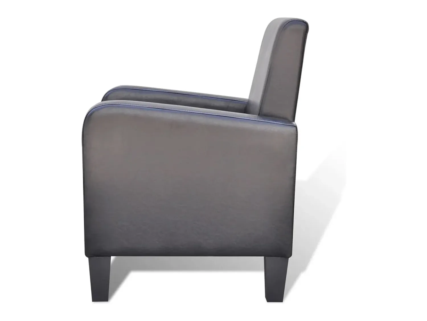 Poltrona| Poltrona Confortável em couro artificial SHL627007 Preto