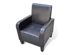 Poltrona| Poltrona Confortável em couro artificial SHL627007 Preto