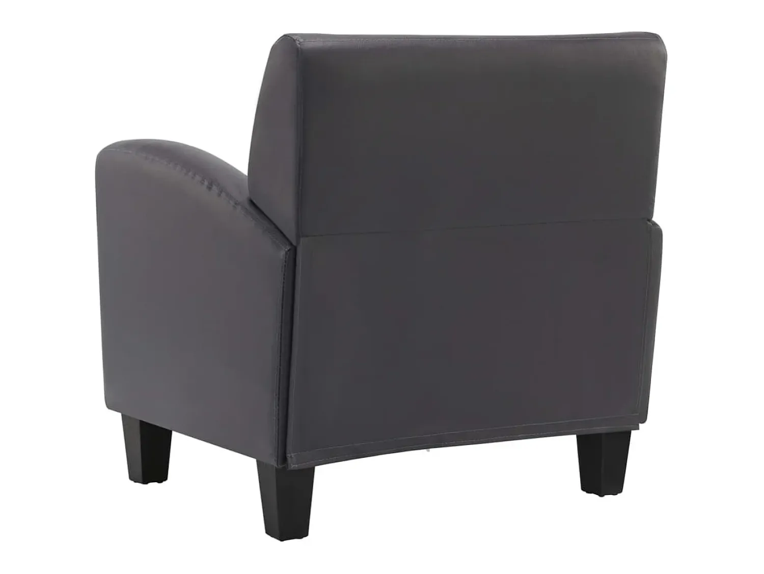 Poltrona| Poltrona Confortável em couro artificial SHL279780 Cinzento