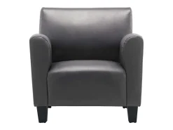 Poltrona| Poltrona Confortável em couro artificial SHL279780 Cinzento