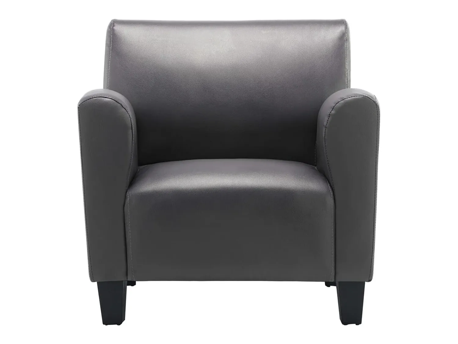Poltrona| Poltrona Confortável em couro artificial SHL279780 Cinzento