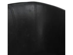 Poltrona* Poltrona Confortável em couro artificial SHL443555 Preto