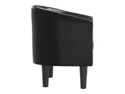 Hot Poltrona Confortável em couro artificial SHL936060 Preto