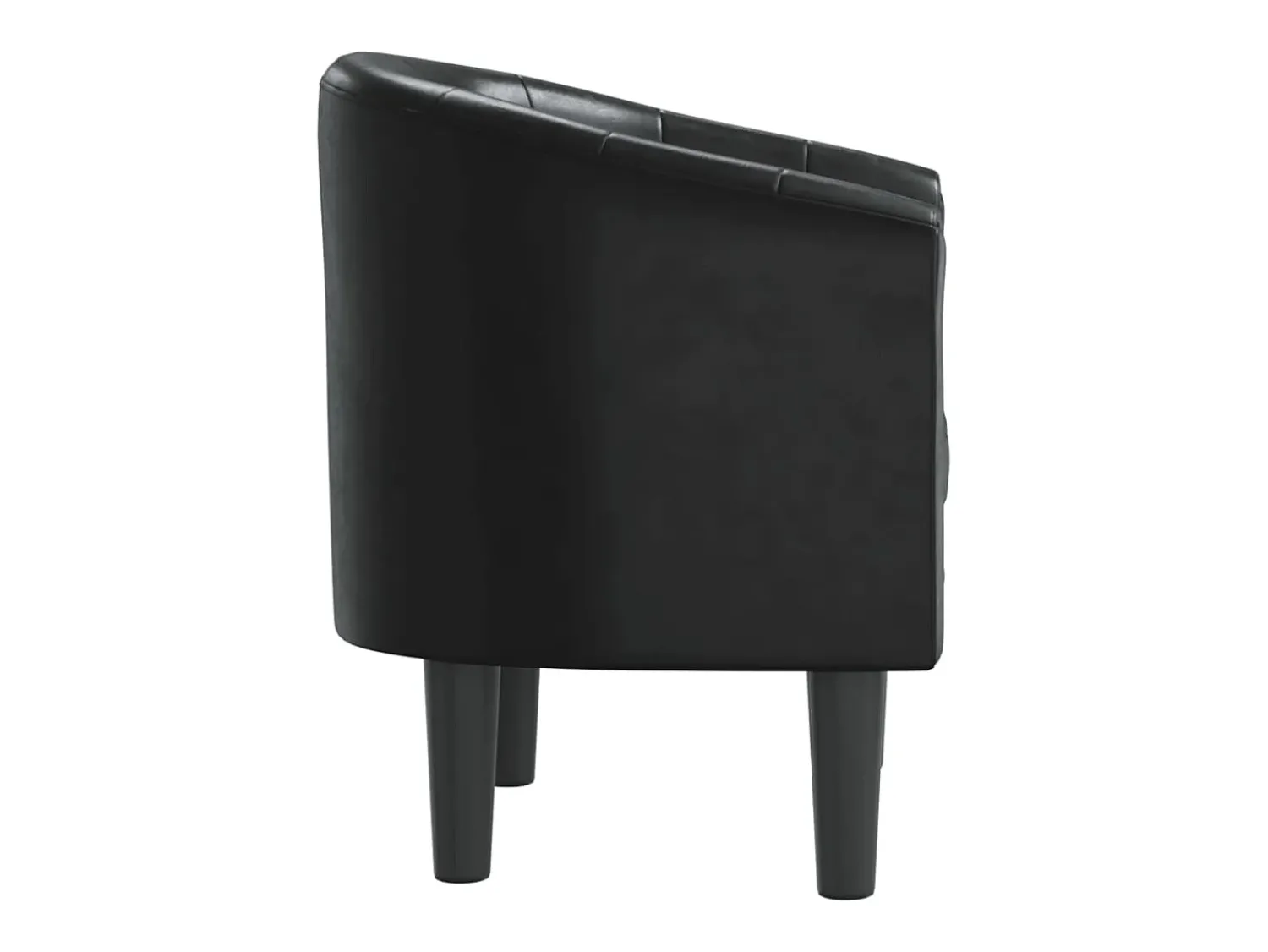 Hot Poltrona Confortável em couro artificial SHL936060 Preto