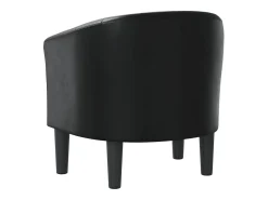 Hot Poltrona Confortável em couro artificial SHL936060 Preto