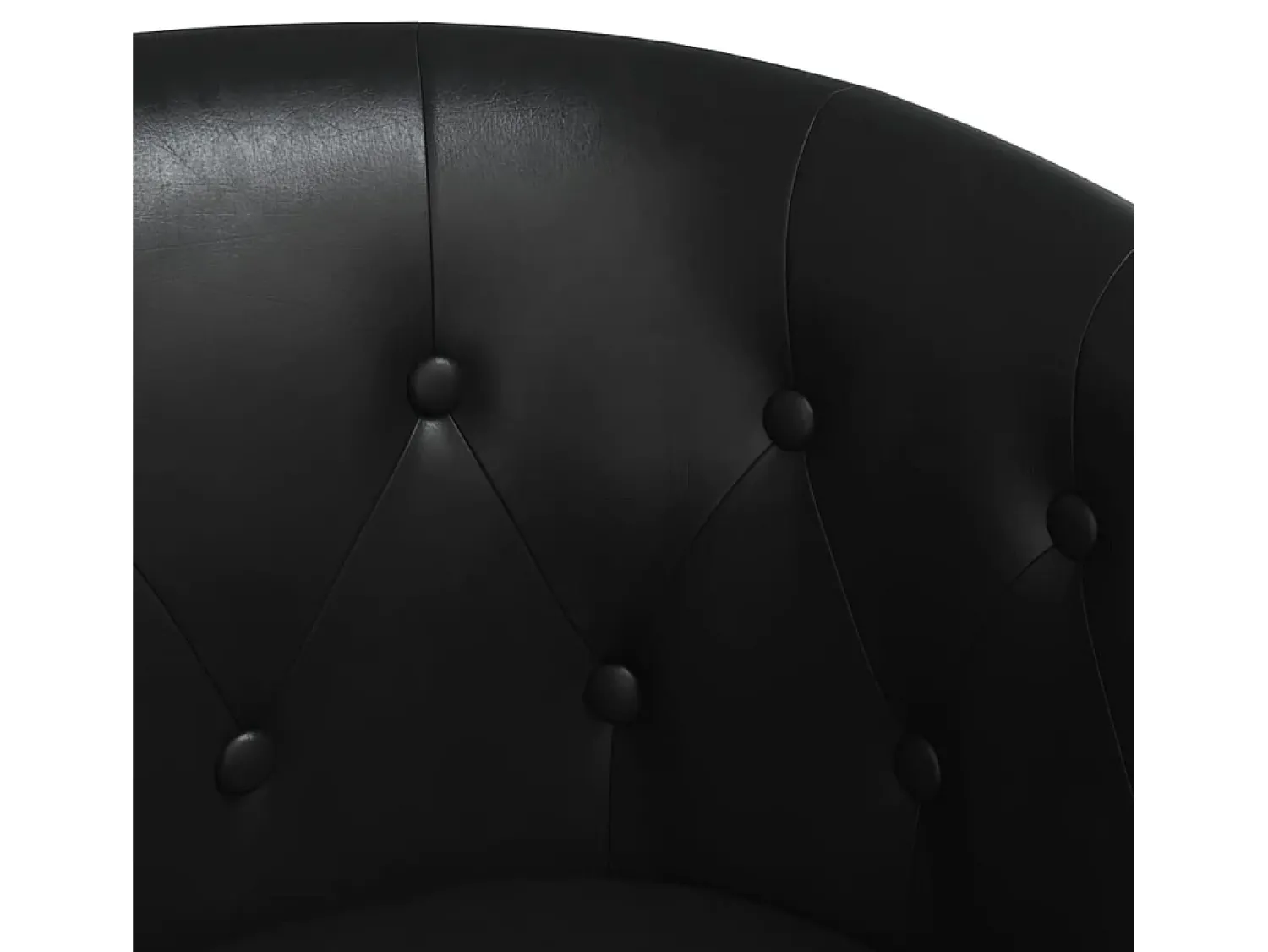 Hot Poltrona Confortável em couro artificial SHL936060 Preto