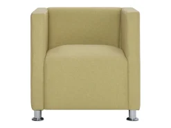 Poltrona| Poltrona Confortável em forma de cubo tecido SHL527558 Verde