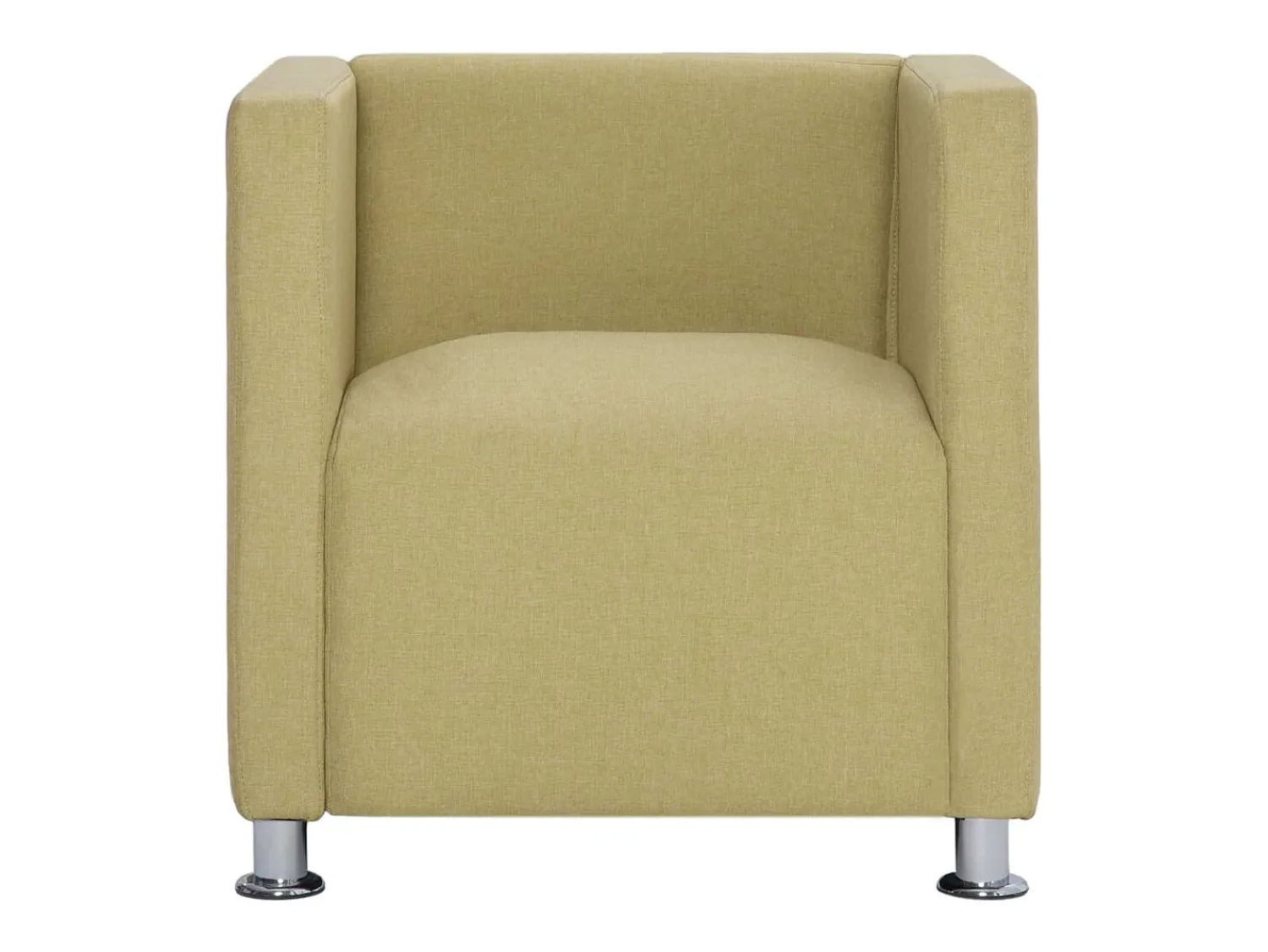 Poltrona| Poltrona Confortável em forma de cubo tecido SHL527558 Verde