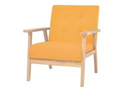 Poltrona* Poltrona Confortável em tecido SHL406683 Amarelo