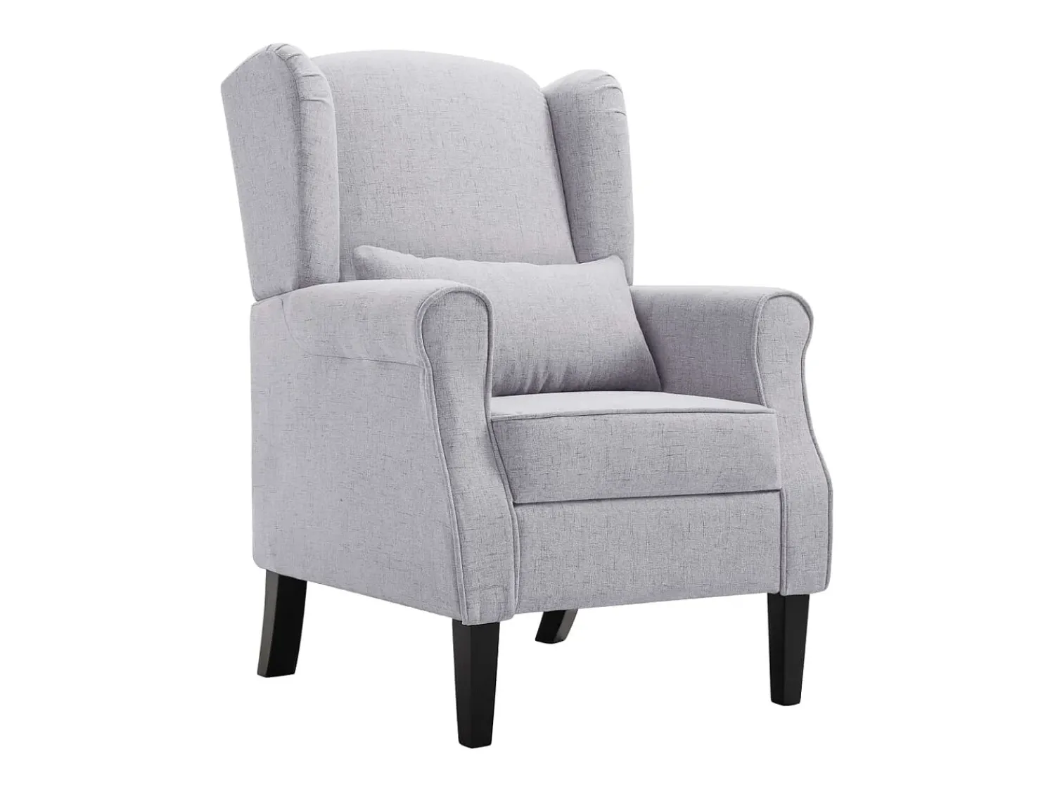 Poltrona* Poltrona Confortável em tecido -claro SHL655974 Cinzento