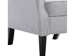 Poltrona* Poltrona Confortável em tecido -claro SHL655974 Cinzento