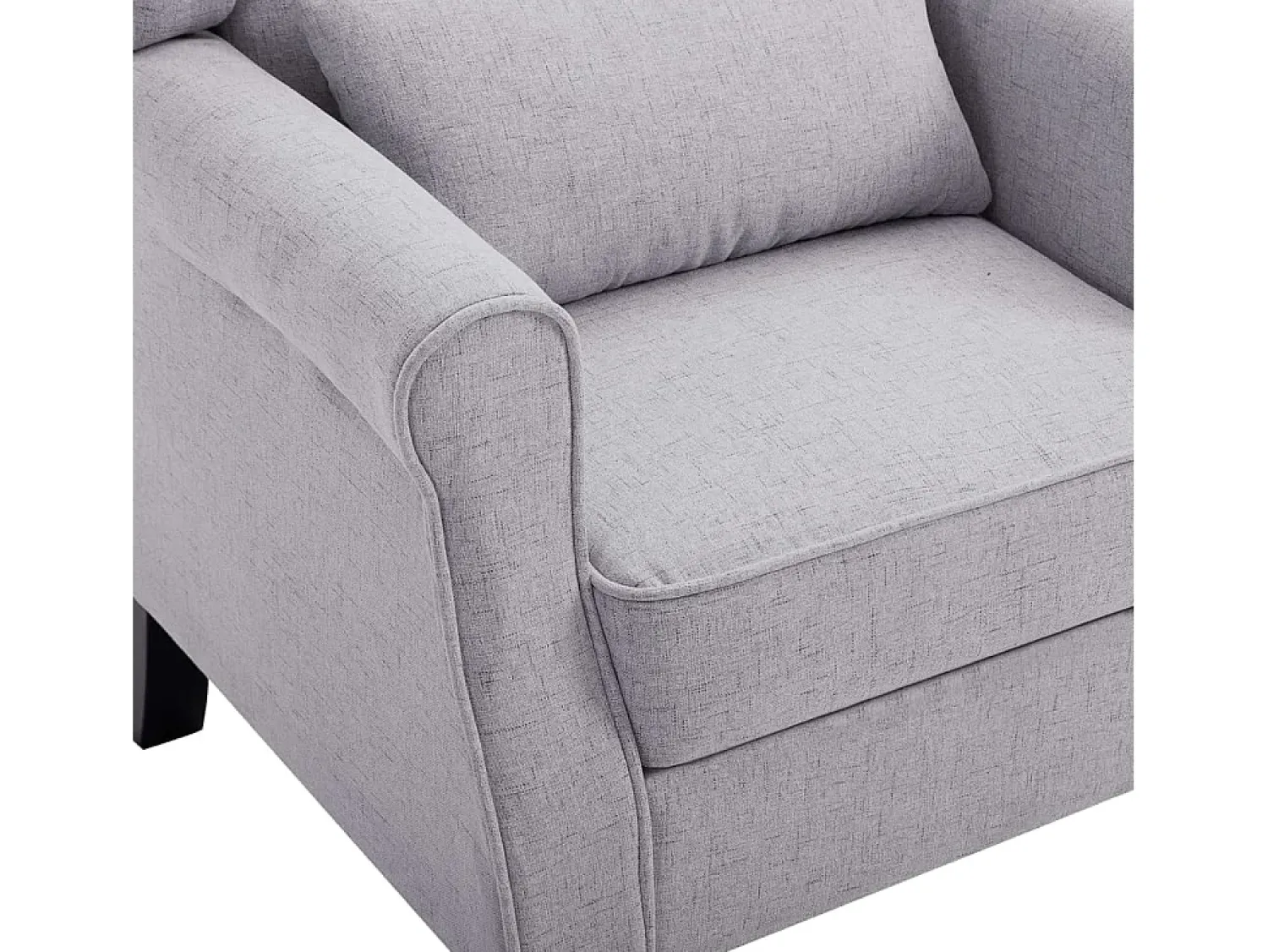 Poltrona* Poltrona Confortável em tecido -claro SHL655974 Cinzento