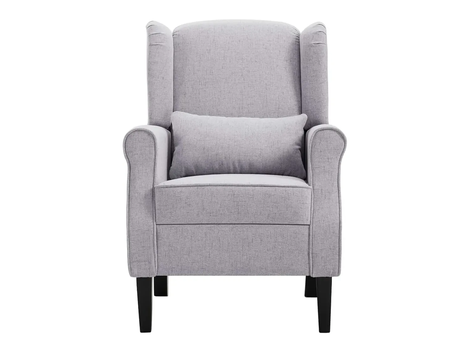 Poltrona* Poltrona Confortável em tecido -claro SHL655974 Cinzento