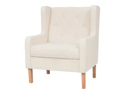 Poltrona* Poltrona Confortável em tecido nata SHL671178 Branco
