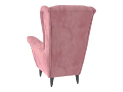 Discount Poltrona Confortável em veludo cor-de- SHL229186 Rosa